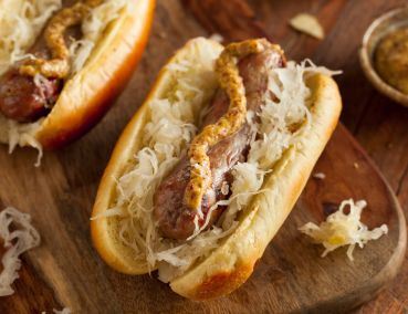 July Luncheon bratwurst