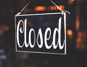 Closed Sign with lights