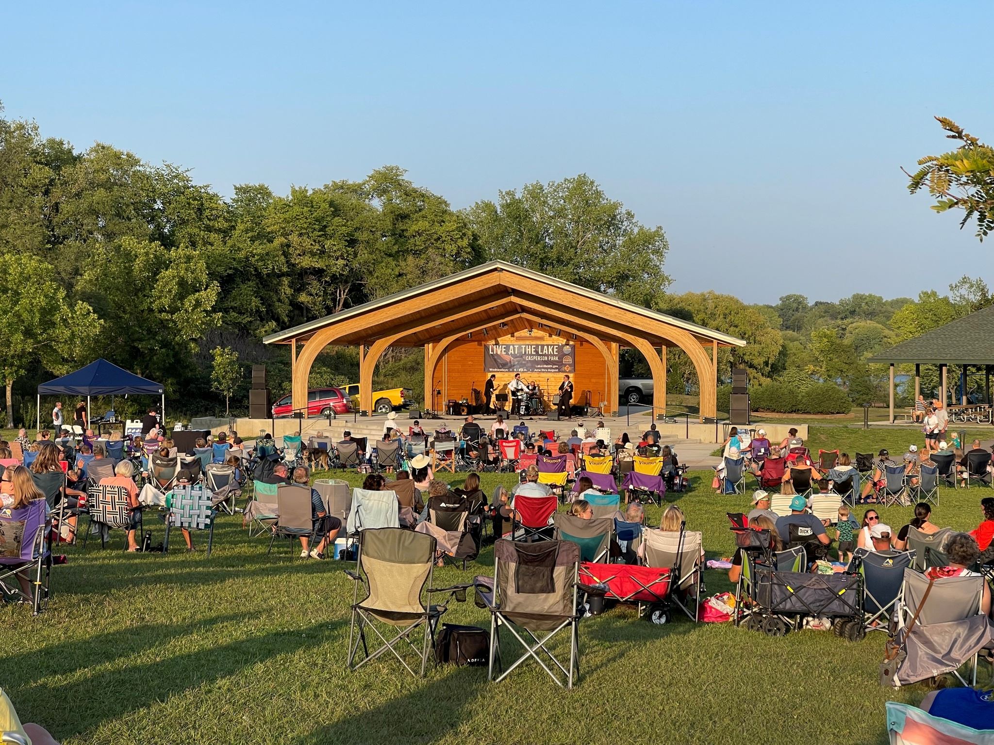 Live at the Lake Crowd and Stage